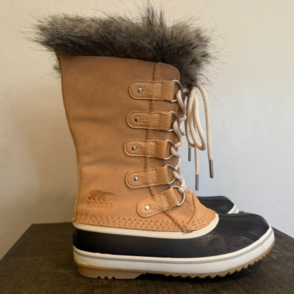 SOREL Shoes - NEW Sorel Joan of Arctic Waterproof Winter Boots in Beige - Women's Size 6.5